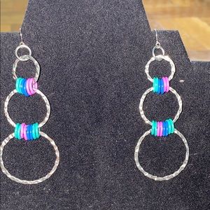 Sliver drop earrings